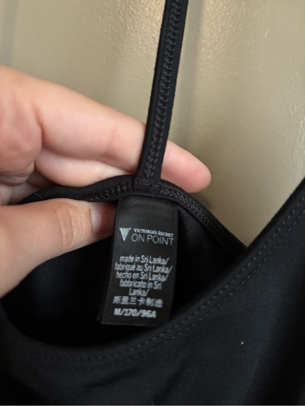Victoria's Secret Black Strappy Cami Tank - Picture 2 of 3